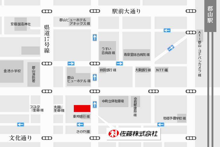 佐藤株式会社本店地図